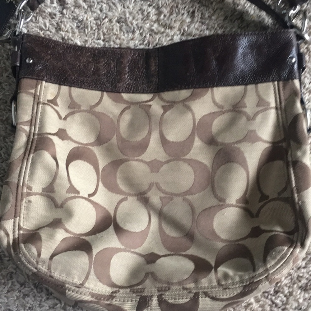 💗 Brown Coach Crossbody Satchel 💗 - Picture 3 of 6
